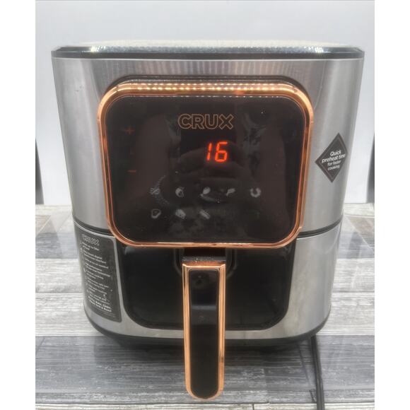Crux Other - Crux Digital Air Fryer Touchscreen 1700 Watt. Holds 5lbs Of Food. TESTED. {B2}.